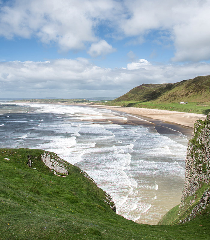 Panoramic Sea Hills The Gower